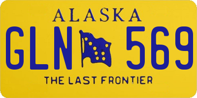 AK license plate GLN569