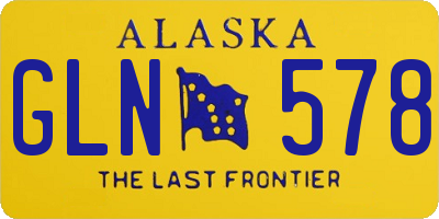 AK license plate GLN578
