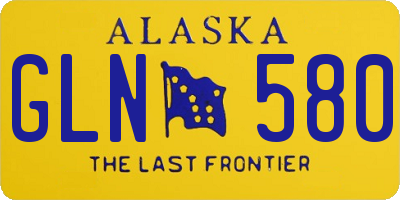 AK license plate GLN580