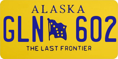AK license plate GLN602