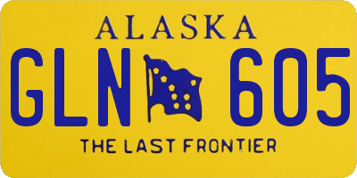 AK license plate GLN605