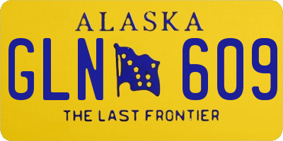 AK license plate GLN609