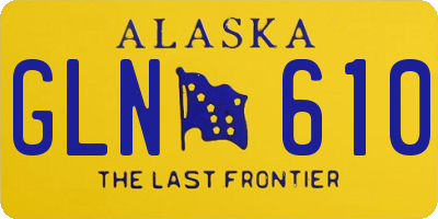 AK license plate GLN610