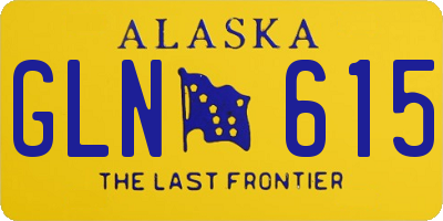 AK license plate GLN615