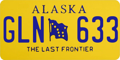 AK license plate GLN633