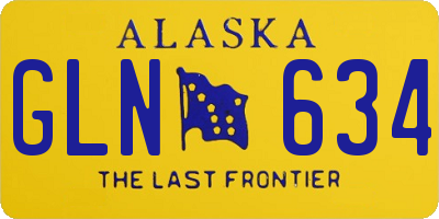 AK license plate GLN634