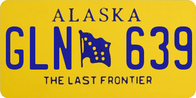 AK license plate GLN639