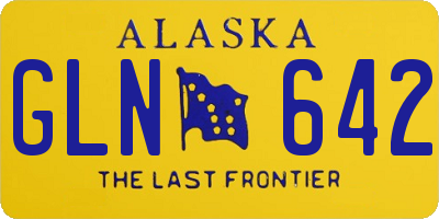 AK license plate GLN642