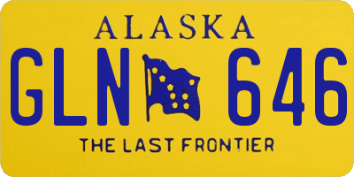 AK license plate GLN646