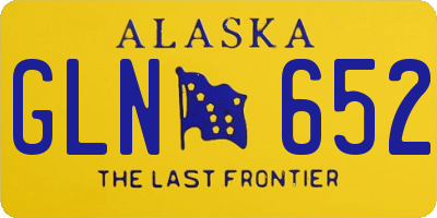 AK license plate GLN652