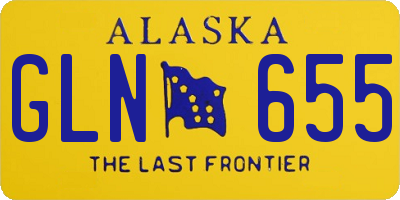 AK license plate GLN655