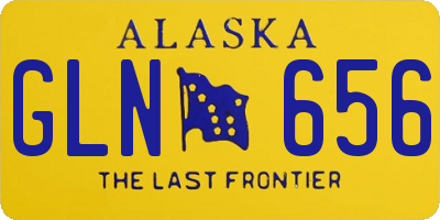 AK license plate GLN656