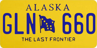 AK license plate GLN660