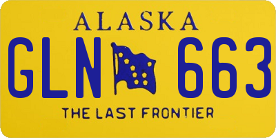 AK license plate GLN663