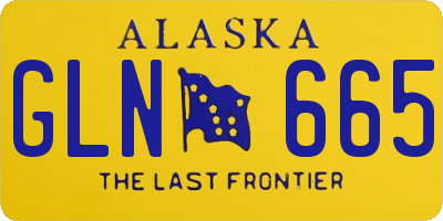 AK license plate GLN665