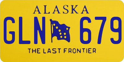 AK license plate GLN679