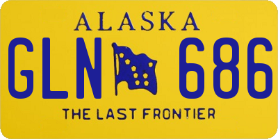 AK license plate GLN686