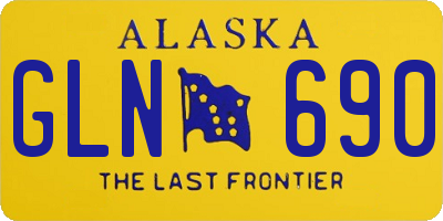AK license plate GLN690