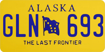 AK license plate GLN693