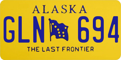 AK license plate GLN694