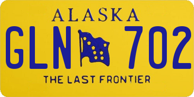 AK license plate GLN702