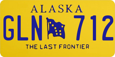 AK license plate GLN712
