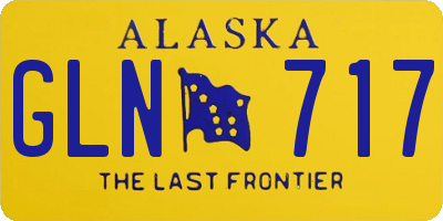 AK license plate GLN717