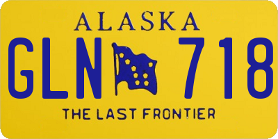 AK license plate GLN718