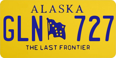 AK license plate GLN727