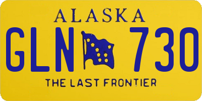 AK license plate GLN730