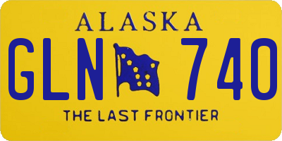AK license plate GLN740