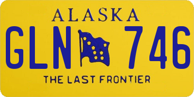 AK license plate GLN746