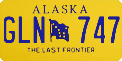 AK license plate GLN747