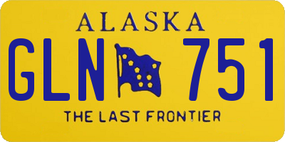 AK license plate GLN751