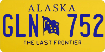 AK license plate GLN752