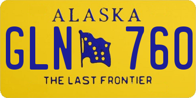 AK license plate GLN760