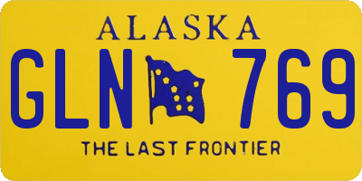 AK license plate GLN769