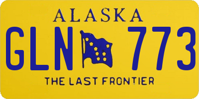AK license plate GLN773