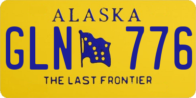 AK license plate GLN776