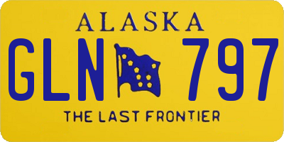 AK license plate GLN797