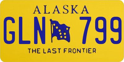 AK license plate GLN799