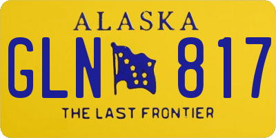 AK license plate GLN817