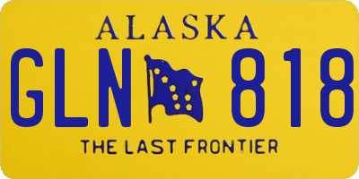 AK license plate GLN818