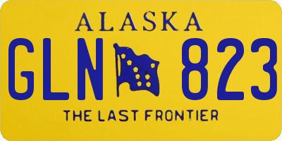 AK license plate GLN823