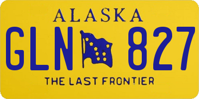 AK license plate GLN827