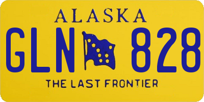 AK license plate GLN828