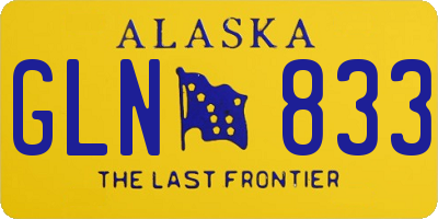 AK license plate GLN833