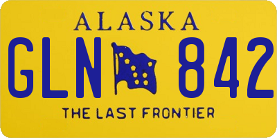 AK license plate GLN842
