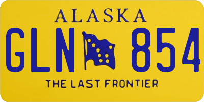 AK license plate GLN854