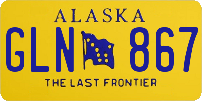 AK license plate GLN867